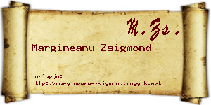 Margineanu Zsigmond névjegykártya